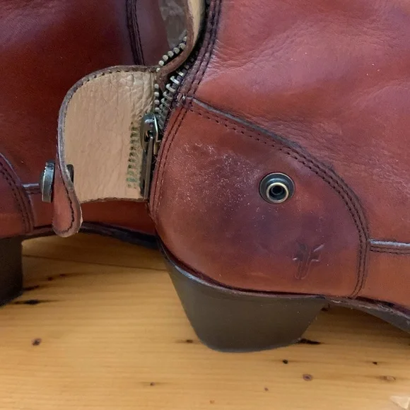 Frye boots - Jackie zip tall in redwood color. - Picture 4 of 8